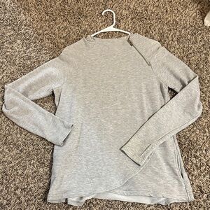 Jones New York Heather Gray Long Sleeve Top